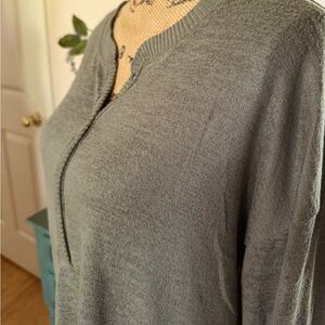 A & F Sage Color and Soft Tunic Top Size M